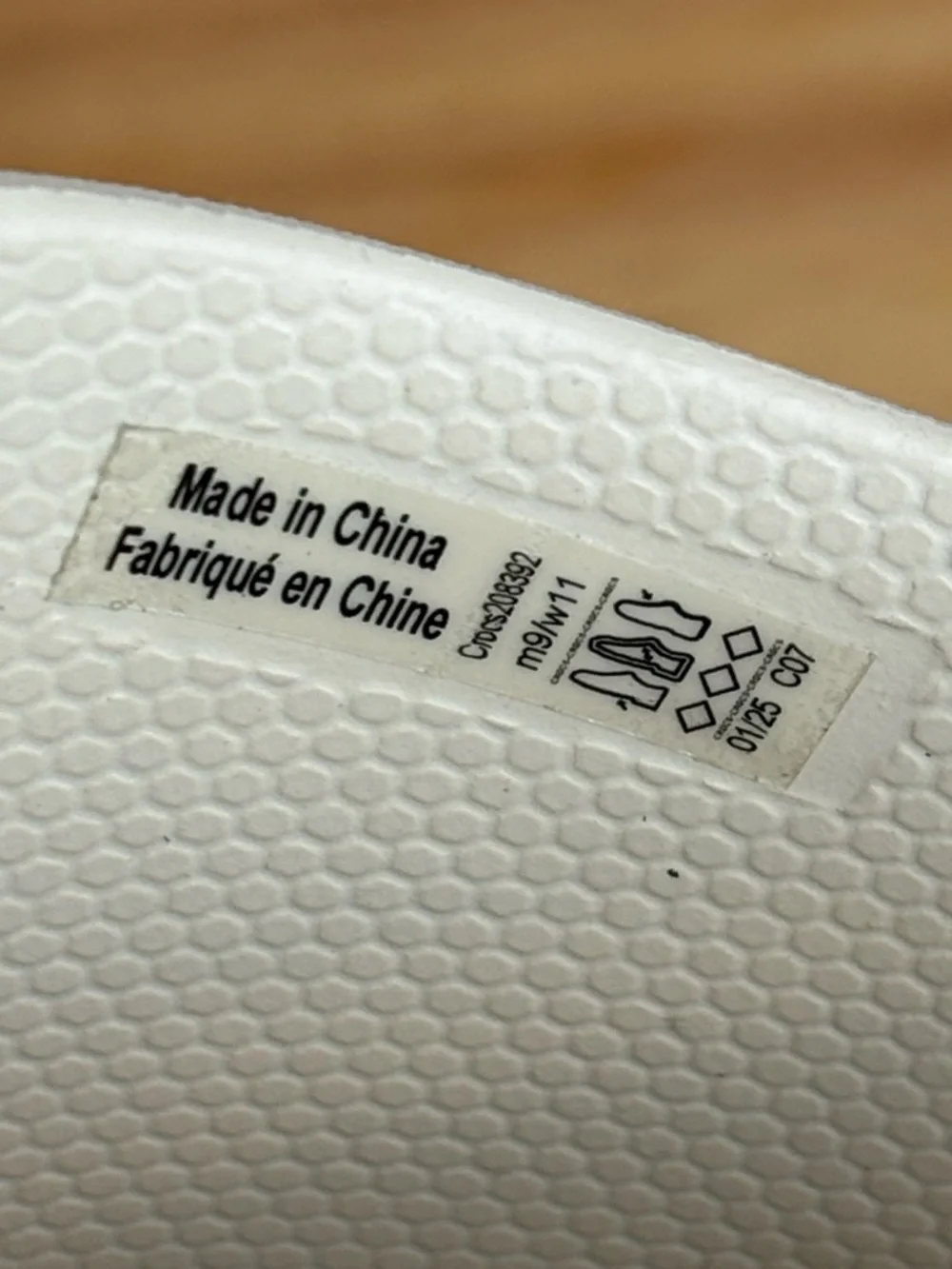 Crocs Mellow Recovery Slides Unisex M9 W11 In Bone Ivory Comfort Like New